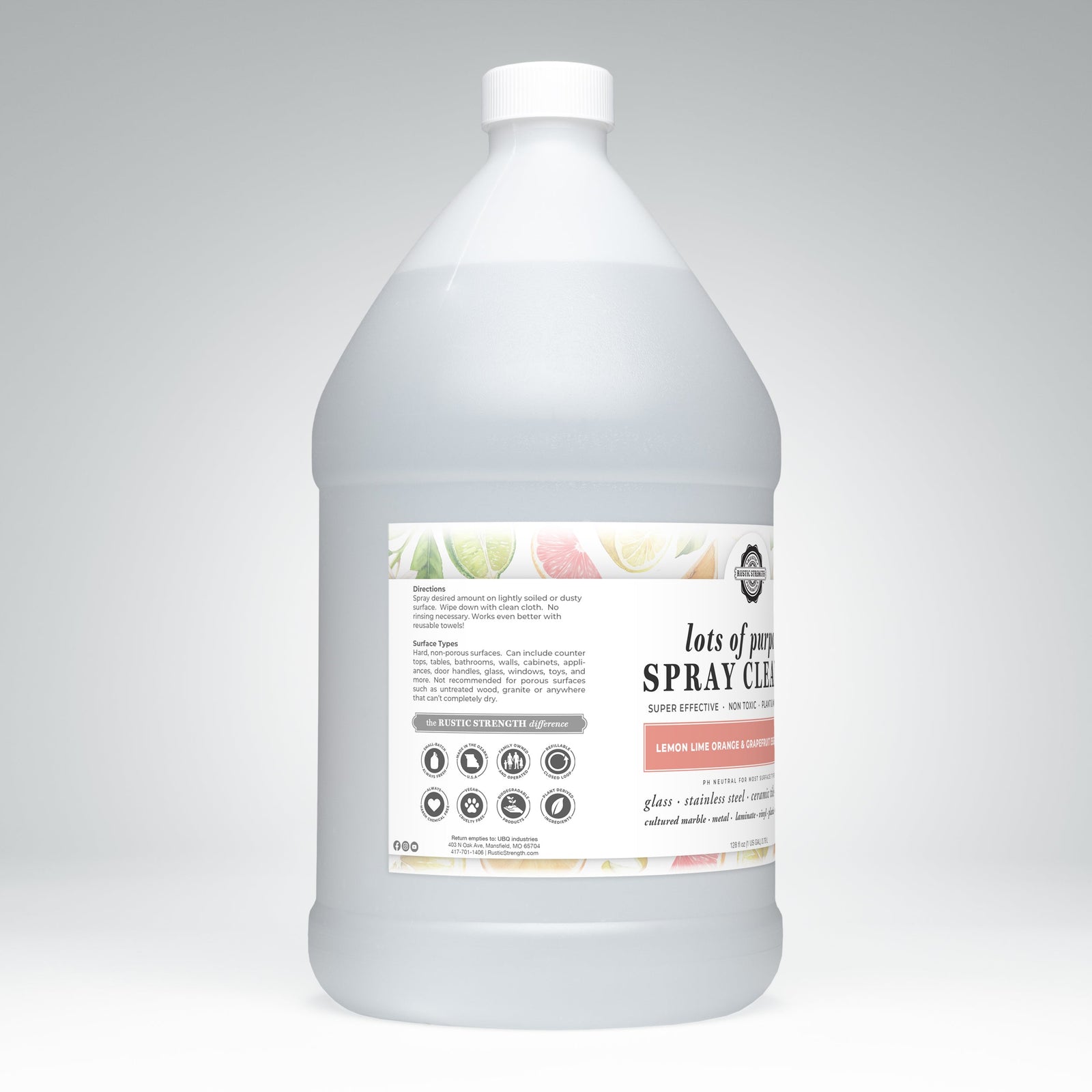 Lots of Purpose Spray Cleaner | Lemon, Lime, Orange & Grapefruit