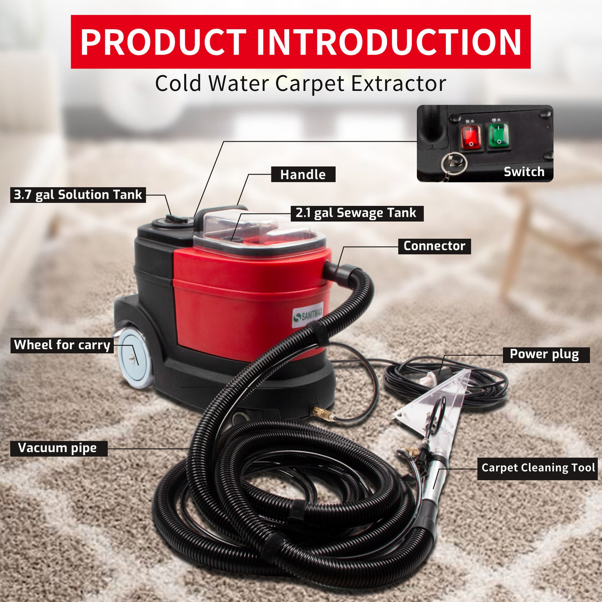 Cold Water Carpet Extractor