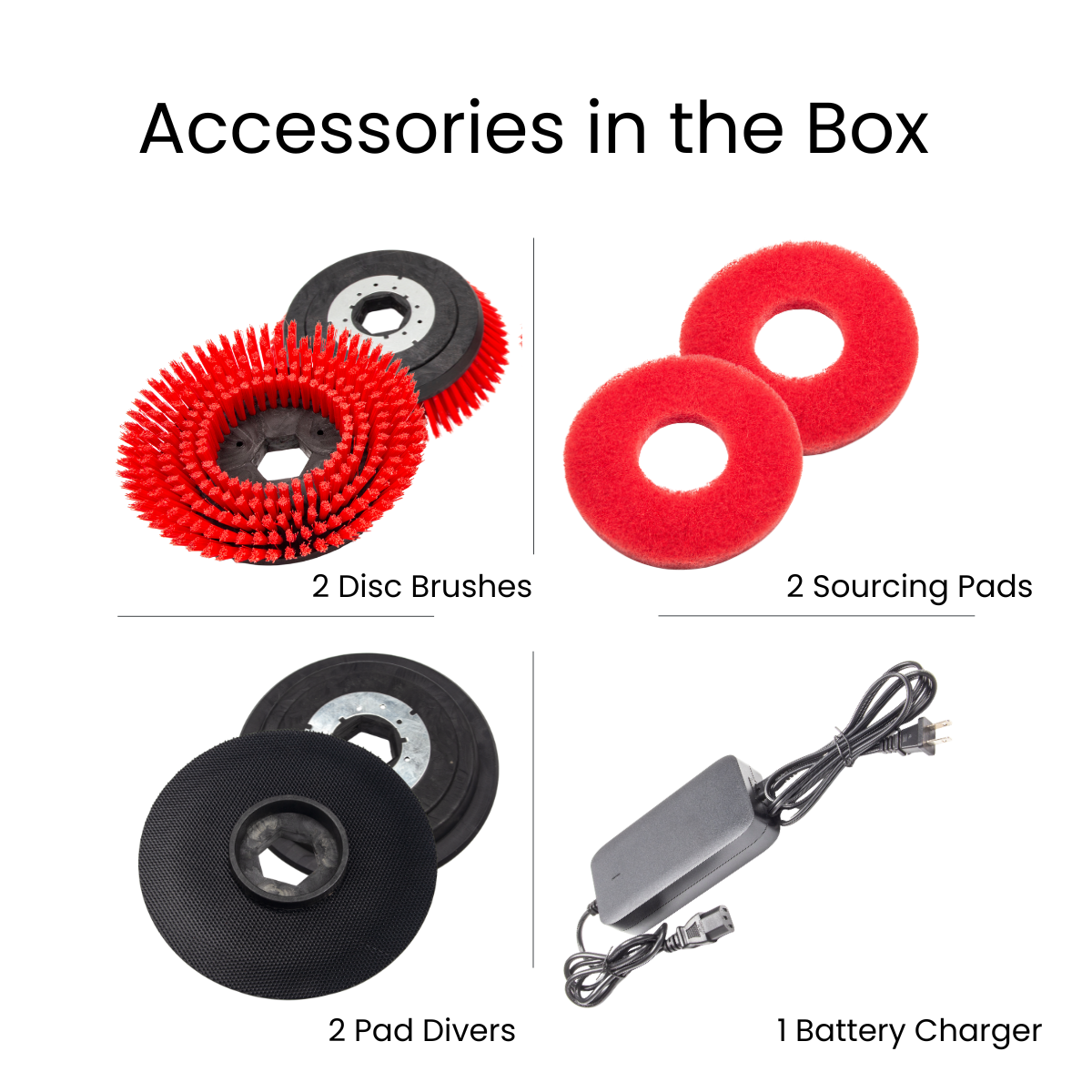 17" Walk-behind Floor Scrubber