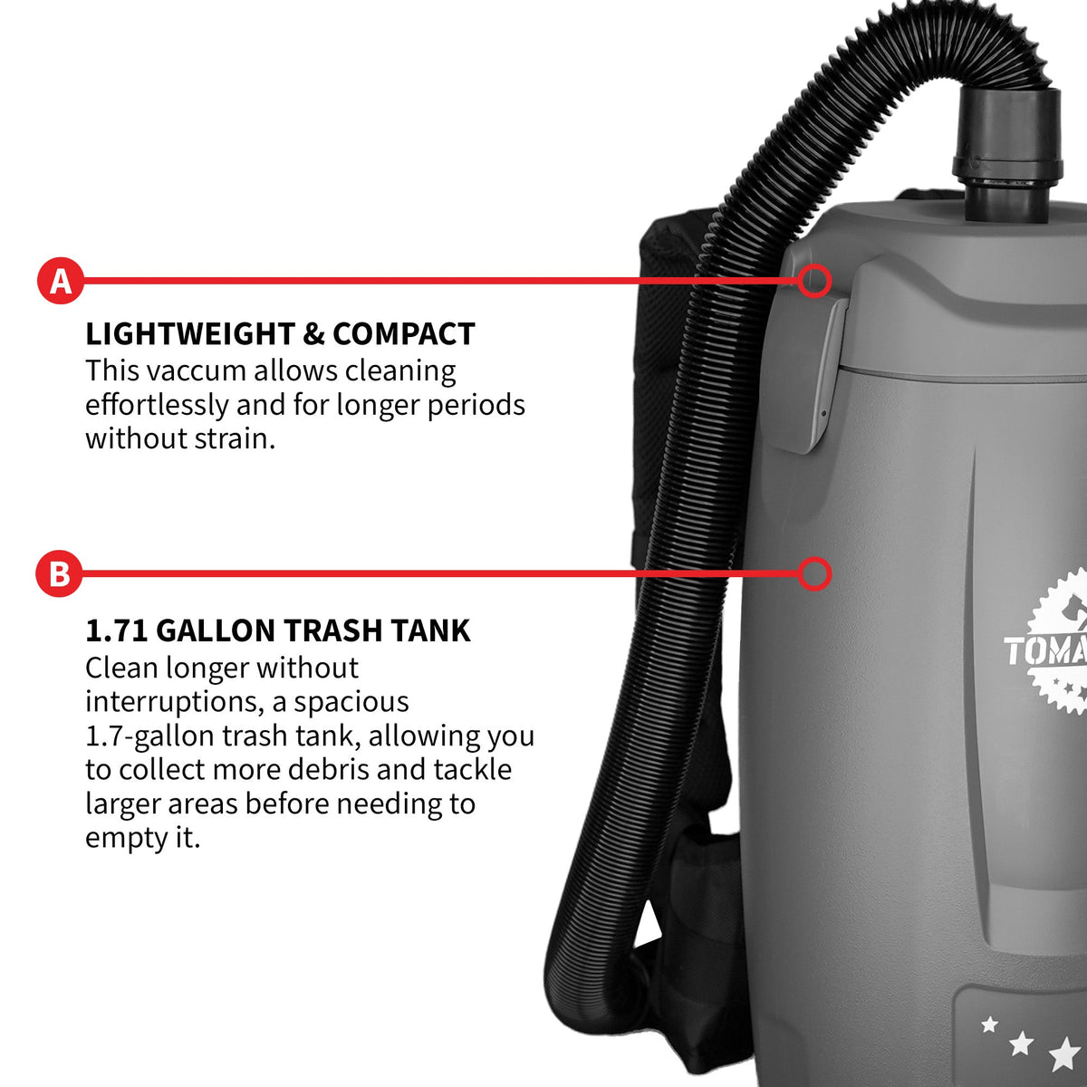 Commercial Backpack Vacuum