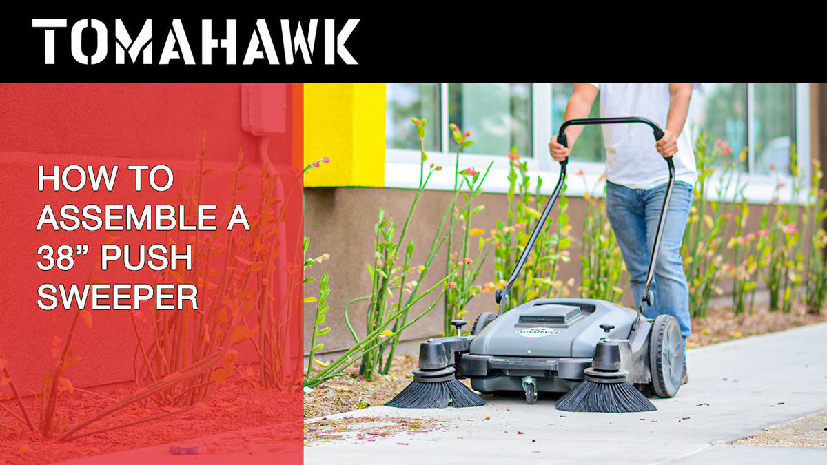 Commercial 38" Push Sweeper